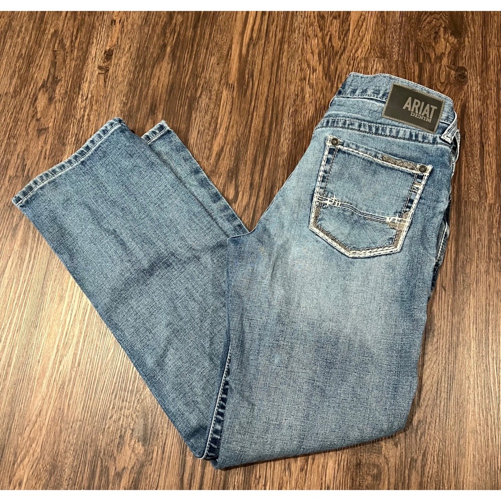Ariat M2 Relaxed Boot Cut Jeans Mens 30x32 Medium Wash Denim Western Workwear